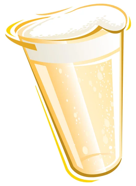 Beer glass — Stock Vector