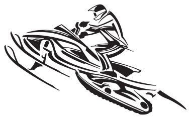 Snowmobile clipart