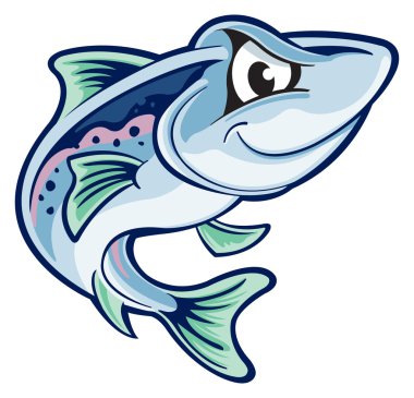 Rainbow trout clipart