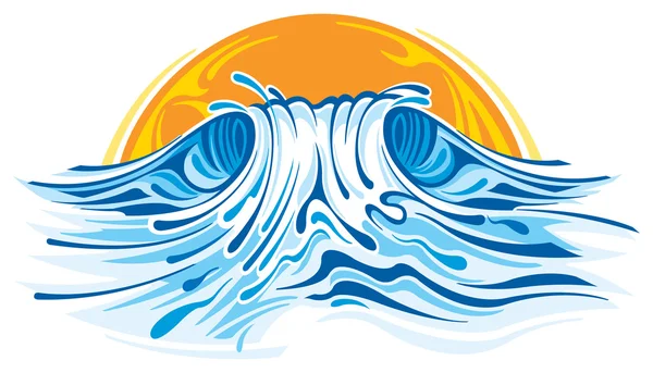 Ocean wave — Stock Vector
