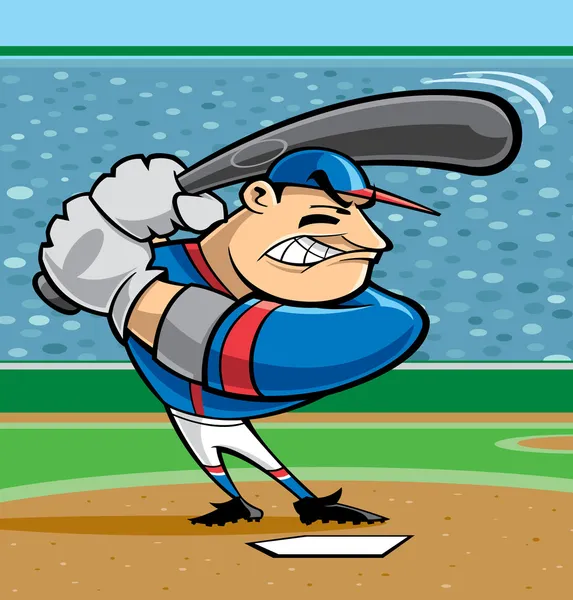 Joueur de baseball — Image vectorielle