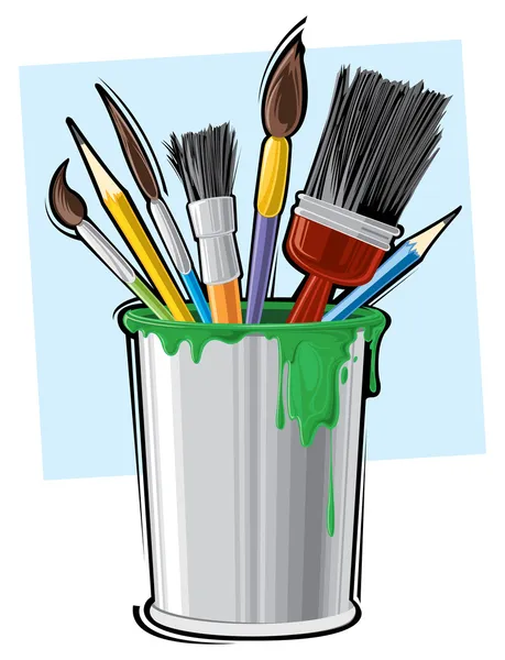 Art supplies — Stock Vector