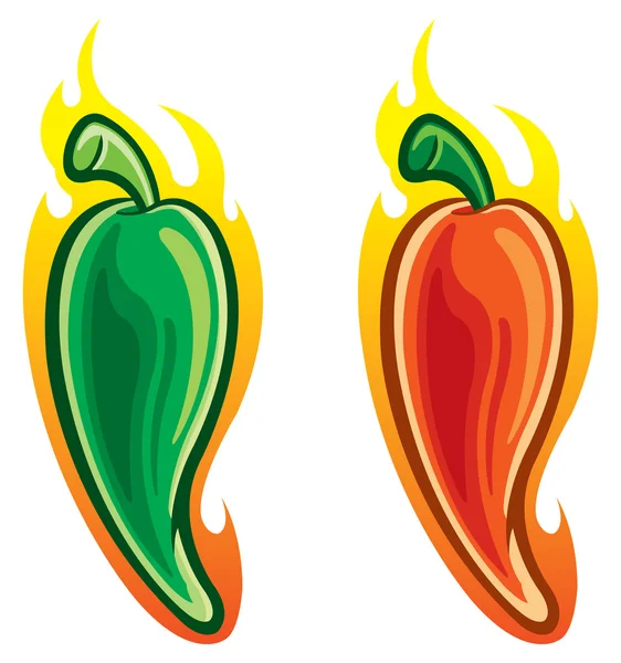 Pimienta picante — Vector de stock