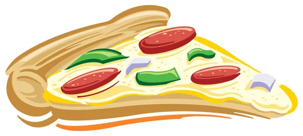 Pizza Snijd — Stockvector