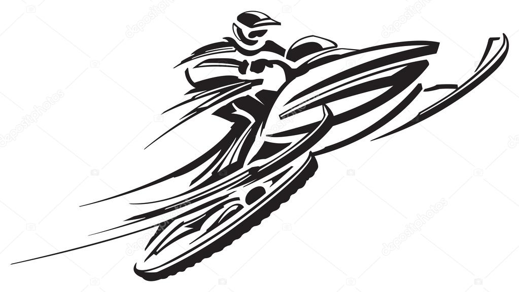 Download Snowmobile ⬇ Vector Image by © SlipFloat | Vector Stock ...