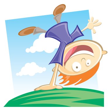Child playing clipart