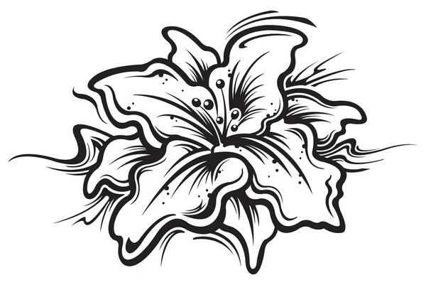 Fleur tropicale — Image vectorielle