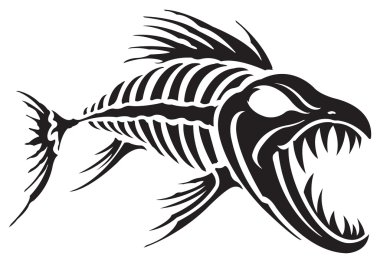Download Fish Skeleton Free Vector Eps Cdr Ai Svg Vector Illustration Graphic Art