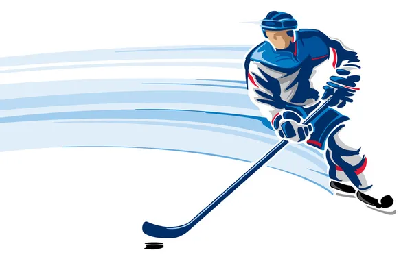 Joueur de hockey Illustrations De Stock Libres De Droits
