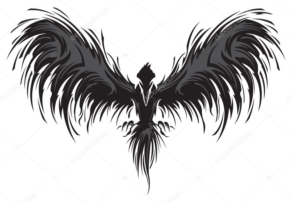 Efsanevi Phoenix Kus Vektorler Efsanevi Phoenix Kus Vektor Cizimler Vektorel Grafik Depositphotos