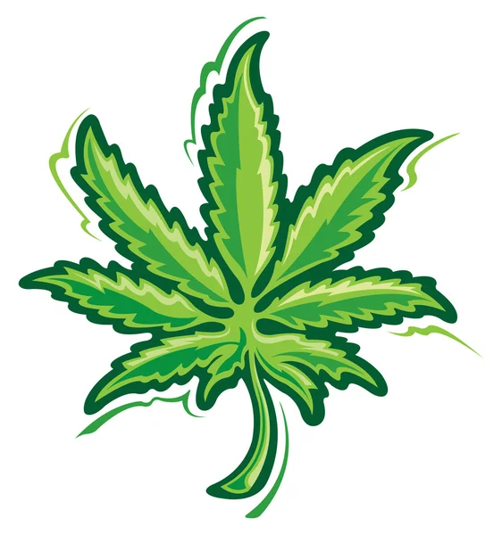 Hoja de marihuana Ilustración De Stock