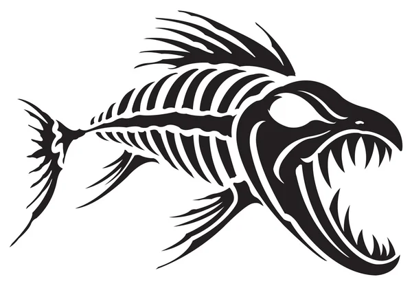 Fish Skeleton — Stock Vector