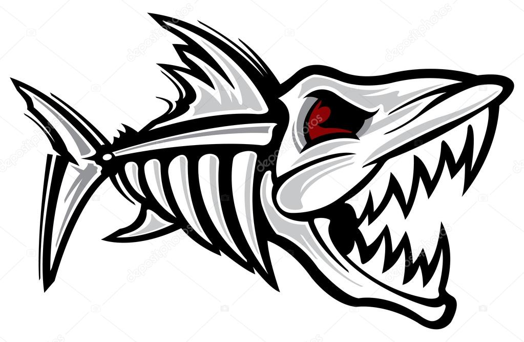 Download Fish Skeleton Vector Image By C Slipfloat Vector Stock 21840583