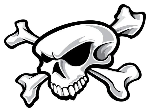 Skull and Crossbones — Stockvector