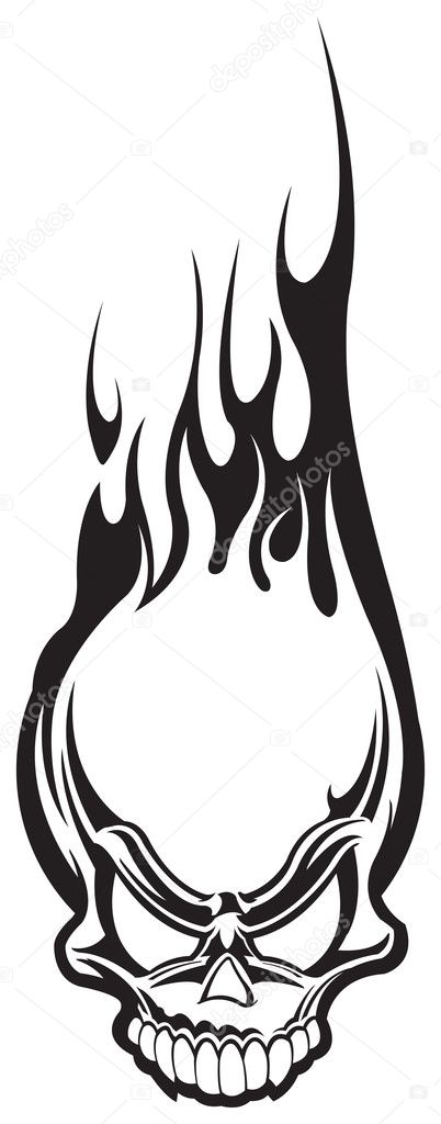 4 225 Flame Skull Vector Images Free Royalty Free Flame Skull Vectors Depositphotos
