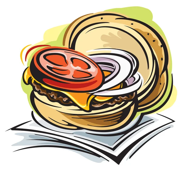 Cheeseburger — Image vectorielle