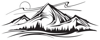 Free Free 319 Outline Simple Mountain Svg SVG PNG EPS DXF File