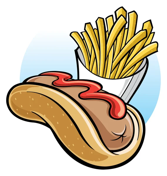 Hot-Dog Illustration De Stock