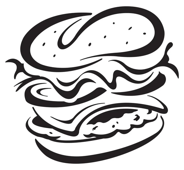 Hamburguesa — Vector de stock