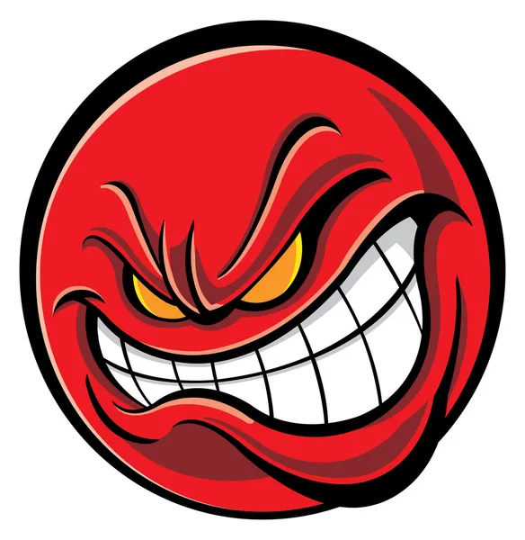 Angry face — Stock Vector