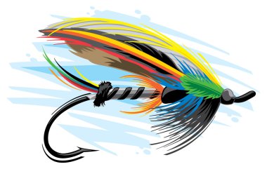 Download Fly Fishing Lure Free Vector Eps Cdr Ai Svg Vector Illustration Graphic Art