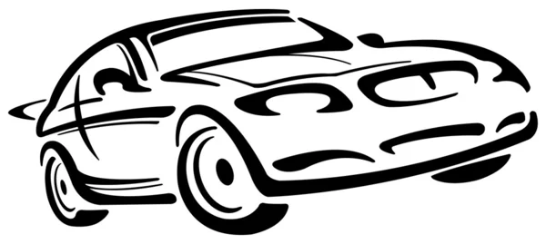 Coche híbrido — Vector de stock