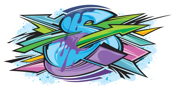 Graffiti illustration — Stock Vector