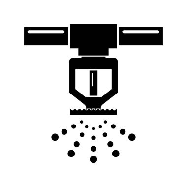 Fire sprinkler icon isolated on white background vector illustration. clipart
