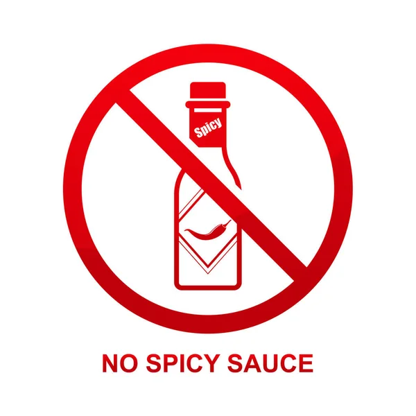 Spicy Sauce Icon Isolated White Background Vector Illustration — Stock Vector