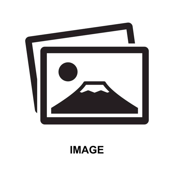 Afbeelding Pictogram Geïsoleerd Witte Achtergrond Vector Illustratie — Stockvector