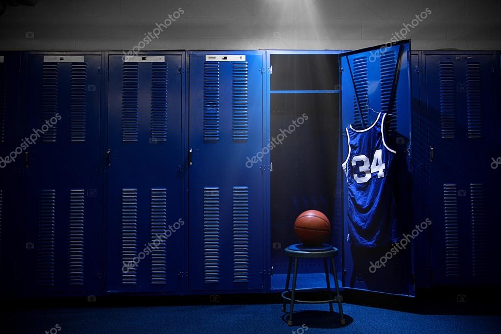 Basketball locker room Stock Photo by ©yobro10 40388467