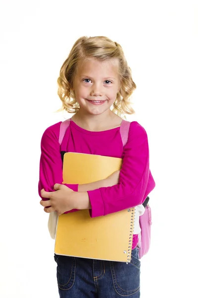Милая девочка из начальной школы — стоковое фото