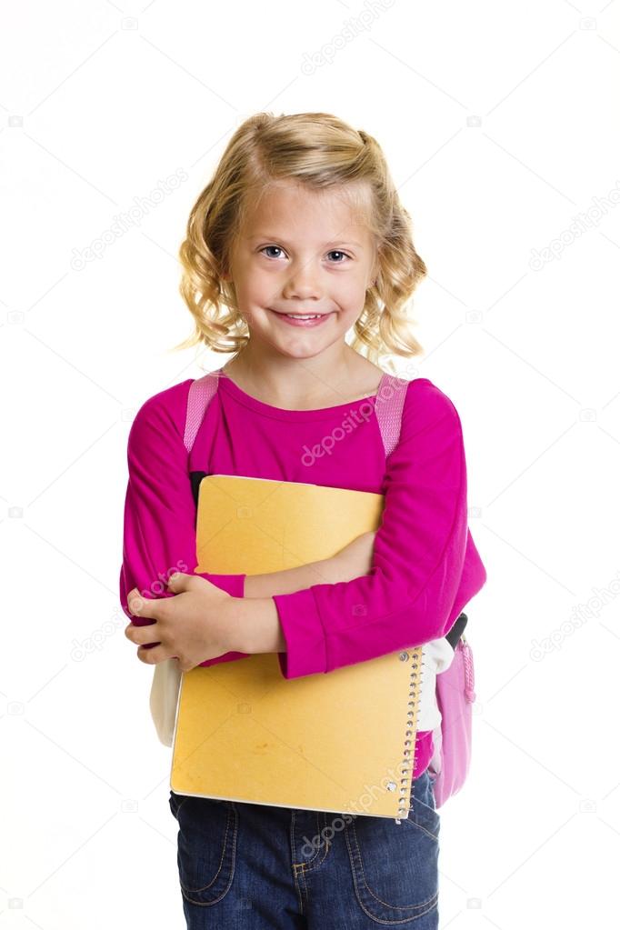 Cute elementary school girl