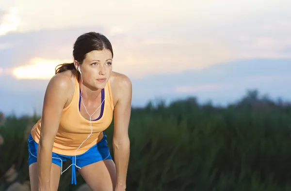 Female runner — Stock Photo, Image