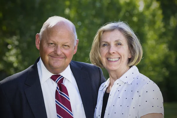 Formal Senior Couple Portrait — Stock Photo, Image