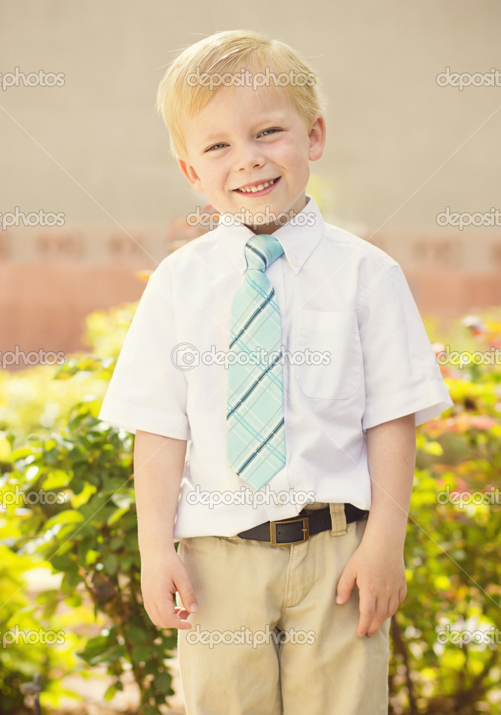 Handsome young Boy Portrait outdoors