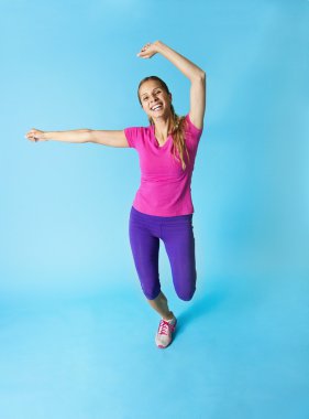 mutlu sağlıklı İspanyol fitness kadın