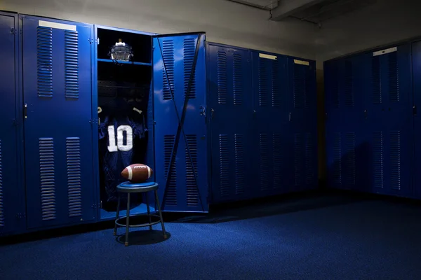 Football locker room — Stock Photo, Image