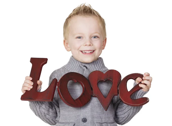 Child's message of Love — Stock Photo, Image