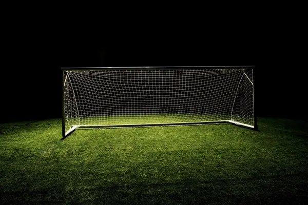 Soccer goal or football goal — Stock Photo, Image