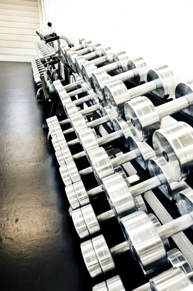Weight training equipment — Stock Photo, Image