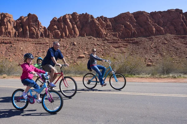 Family Bicycle Ride — Fotografie, imagine de stoc