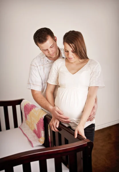 Mère enceinte et son mari — Photo