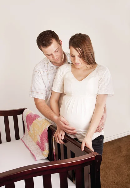 Mère enceinte et son mari — Photo