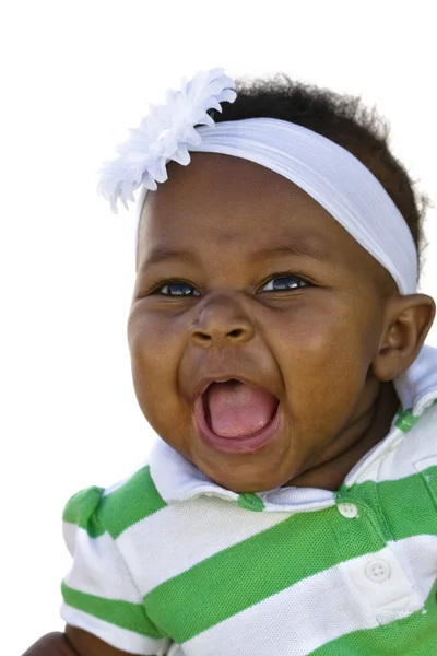 Souriant bébé fille — Photo