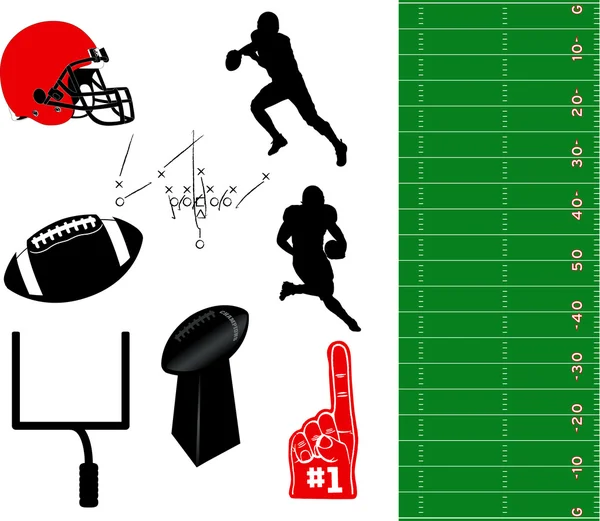 Football  Elements — Stock Vector