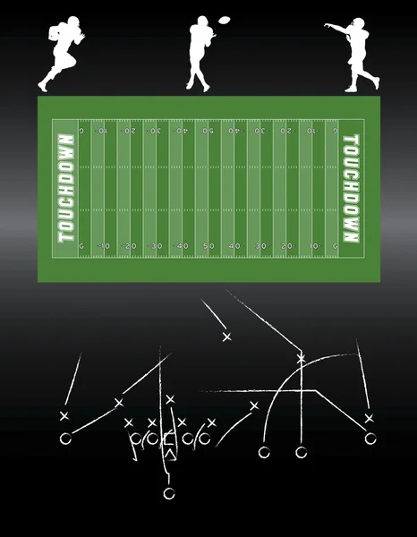 Elementos de fútbol — Vector de stock