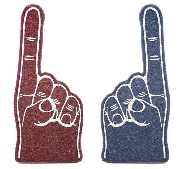 Foam Finger Rivals — Stock Photo, Image