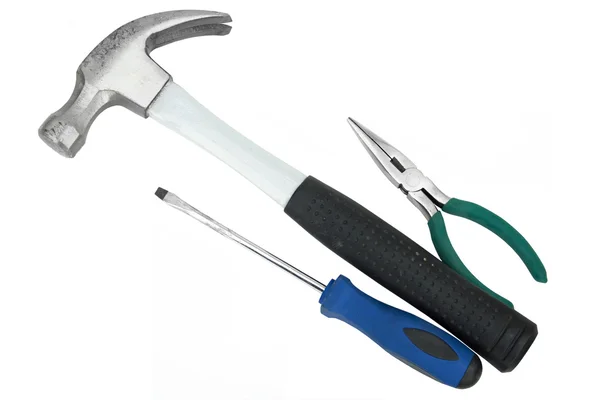 Trzy narzędzia ręczne — Zdjęcie stockowe