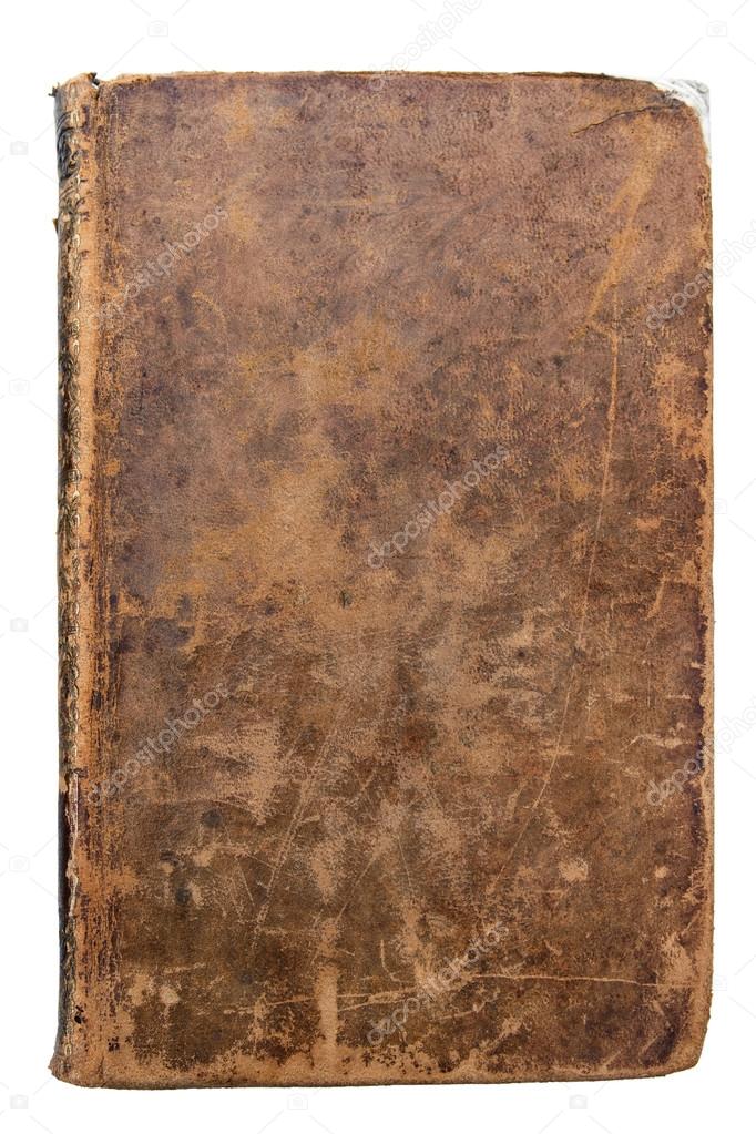 Worn leather book Cover